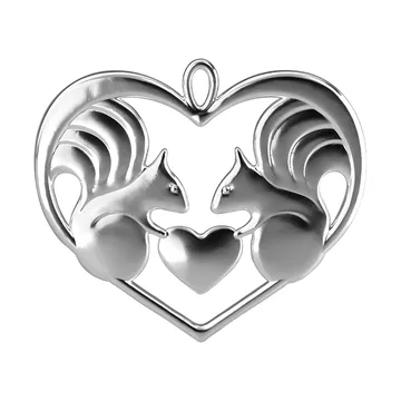 Karen Blixen nuts about you decoratiehanger - Verzilverd, 6 cm - Rosendahl