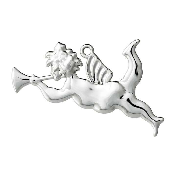 Karen Blixen trompet engel kersthanger 6,5 cm - Verzilverd - Rosendahl