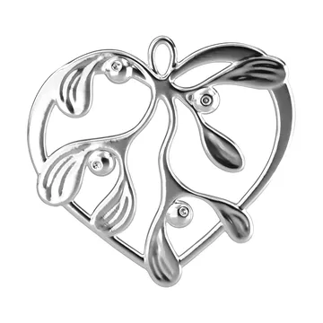 Karen Blixen under the mistletoe - Verzilverd, 6 cm - Rosendahl