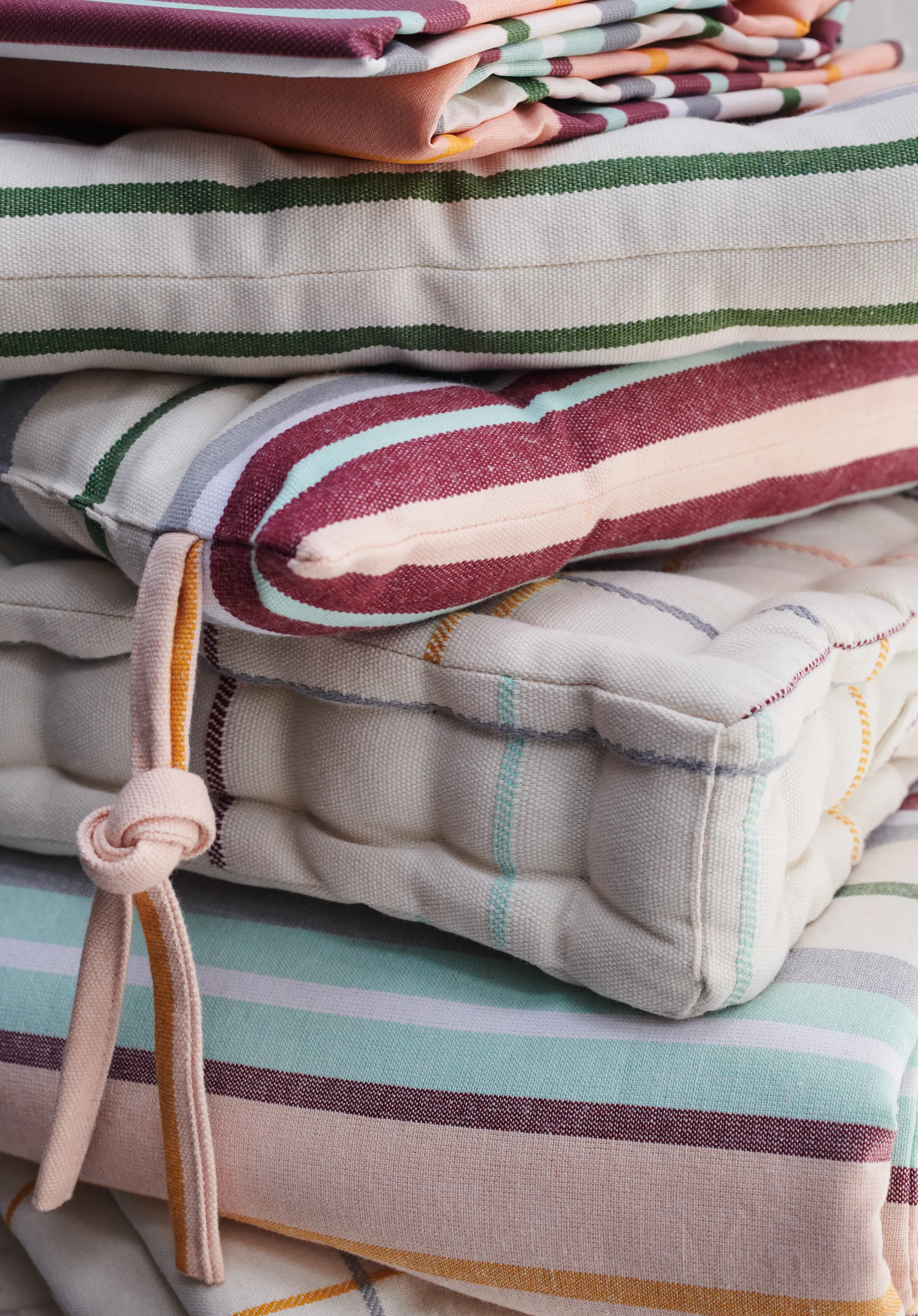 Outdoor Check doorgestikte plaid 130x180, Multi Rosendahl