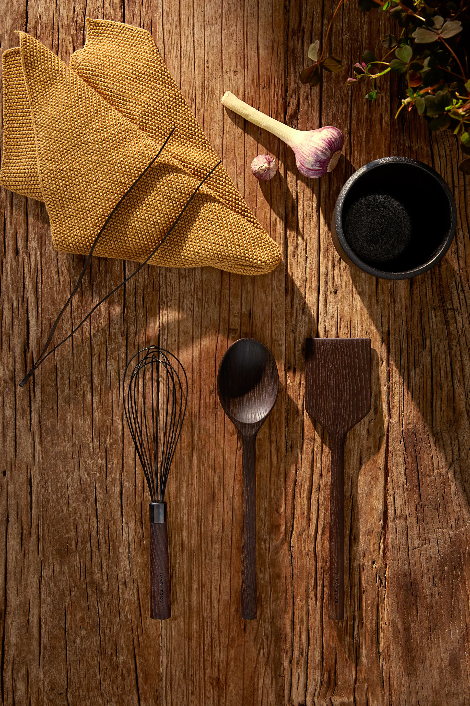 Rå houten lepel, Warmtebehandelde as Rosendahl