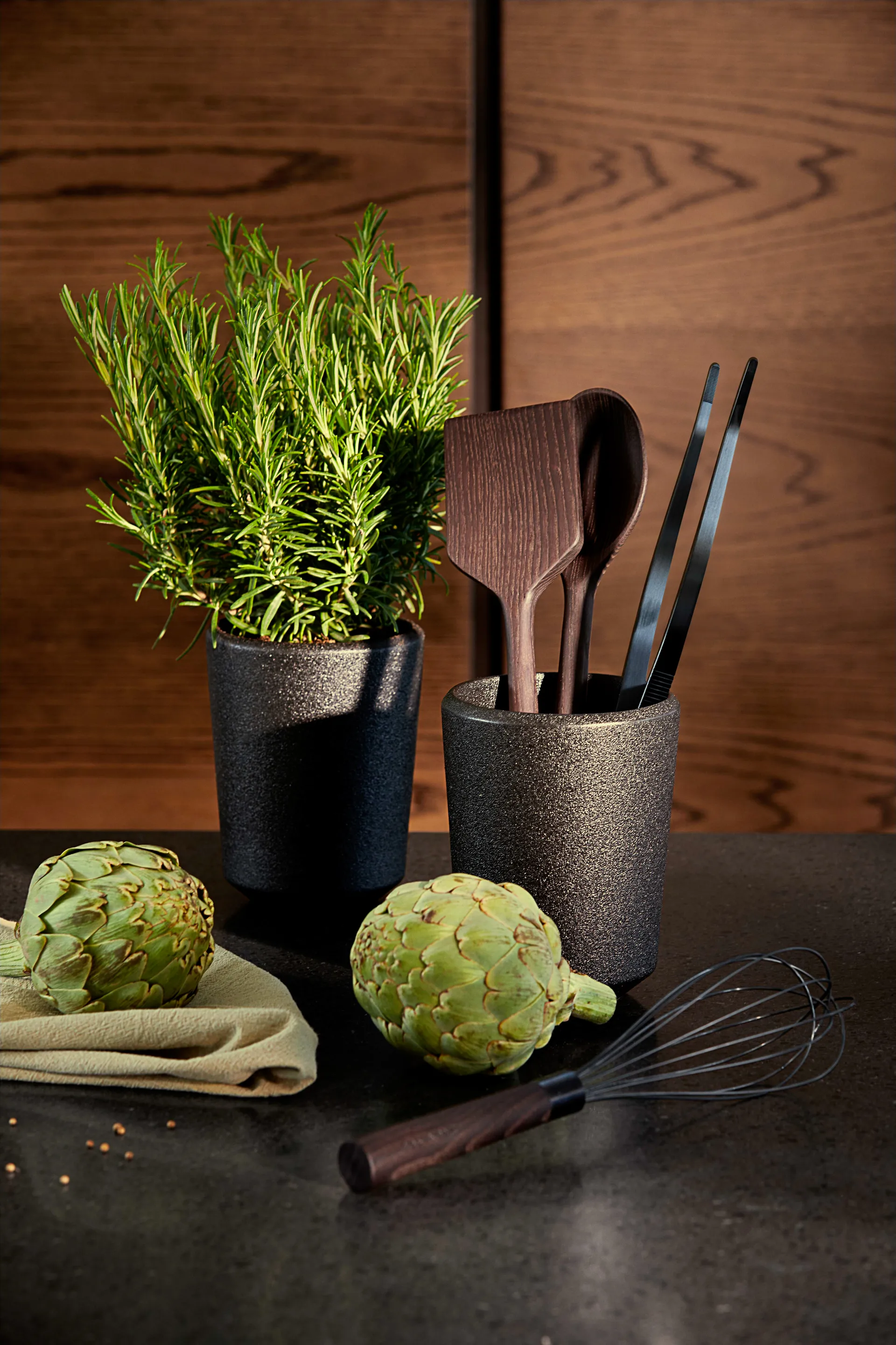 Rå houten spatel, Warmtebehandelde as Rosendahl