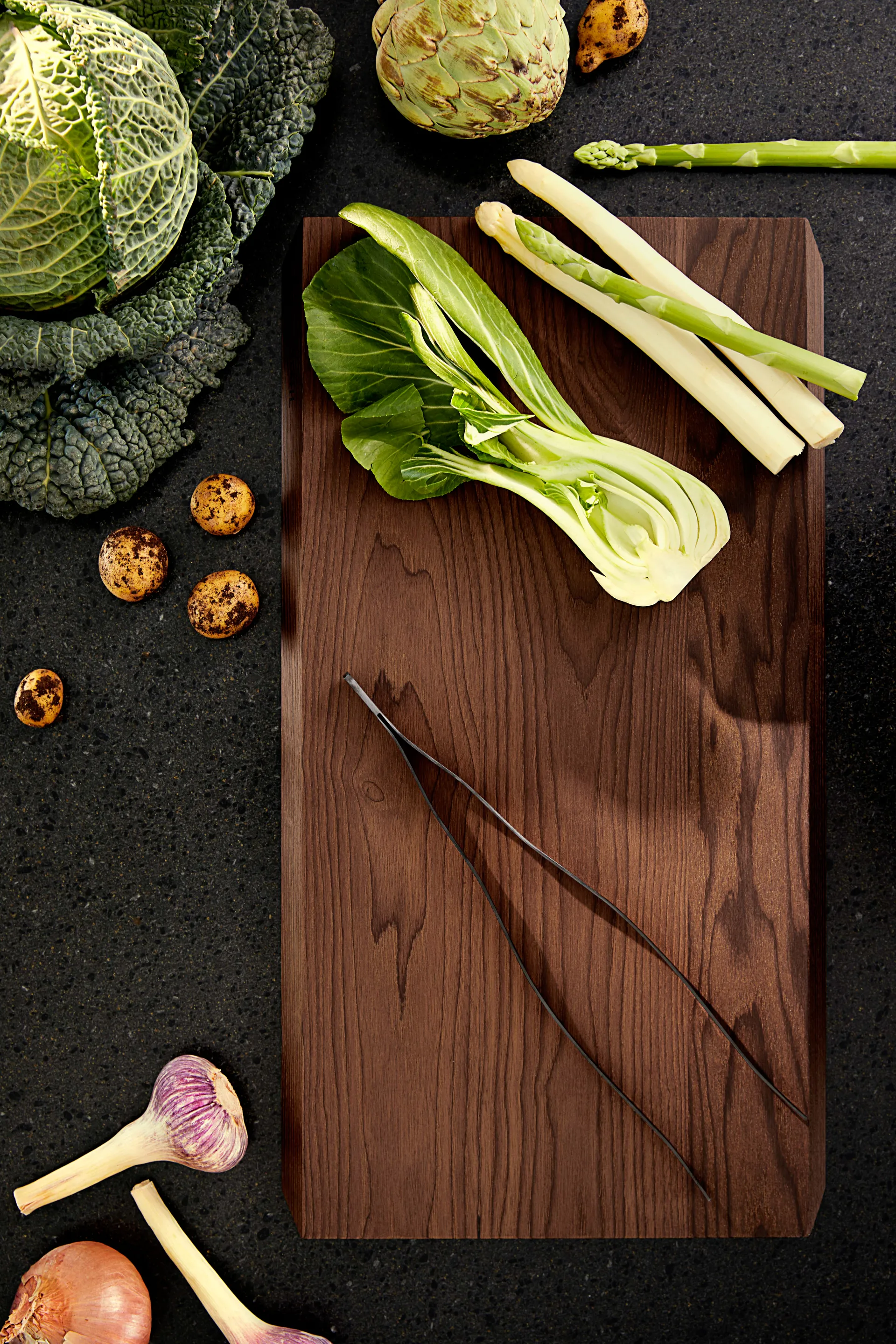 Rå houten tang, Staal Rosendahl