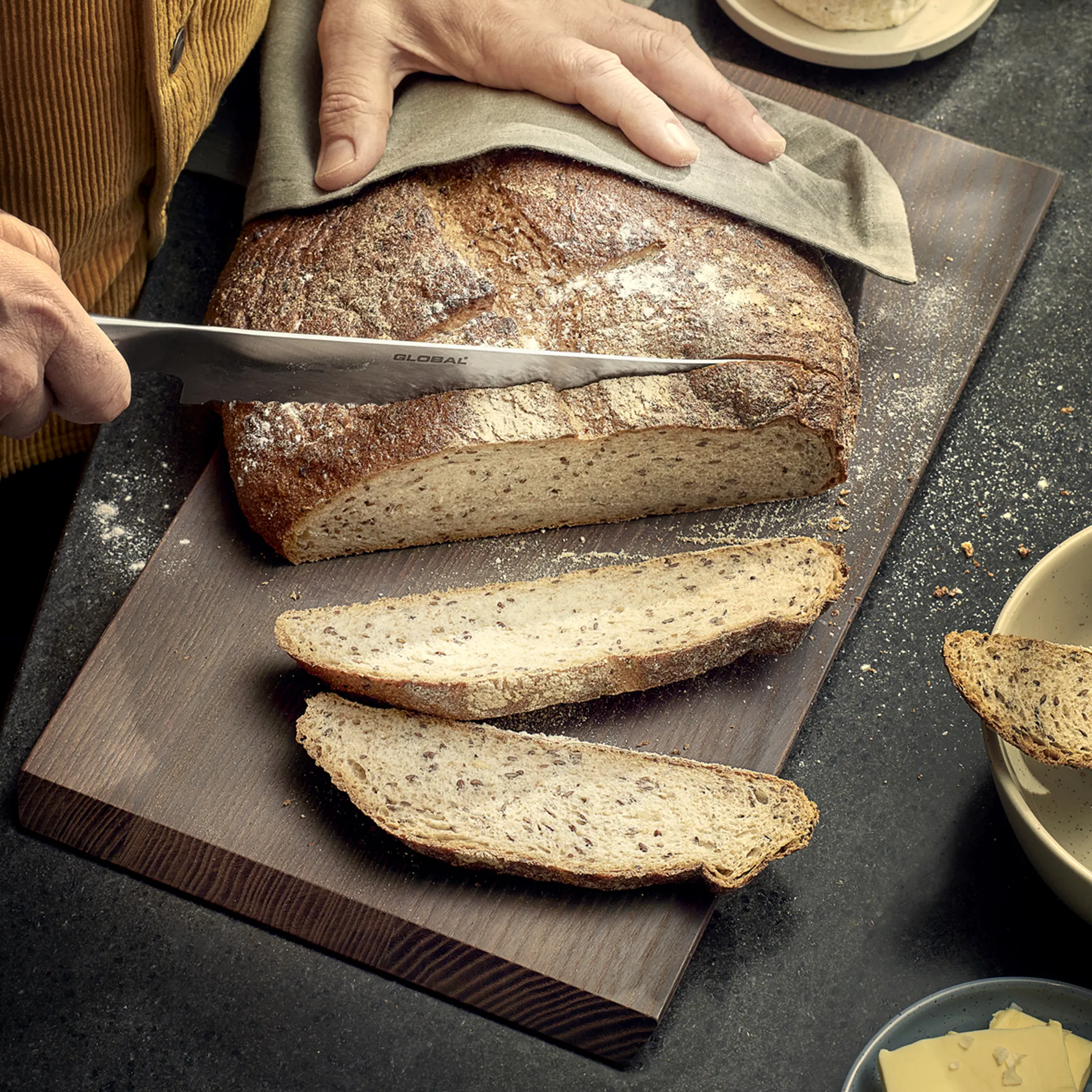 Rå snijplank 44x25 cm, Thermo essen Rosendahl