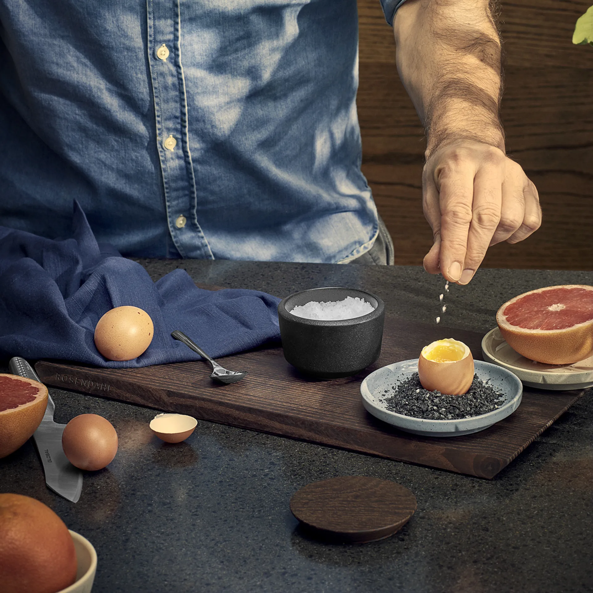 Rå snijplank 44x25 cm, Thermo essen Rosendahl