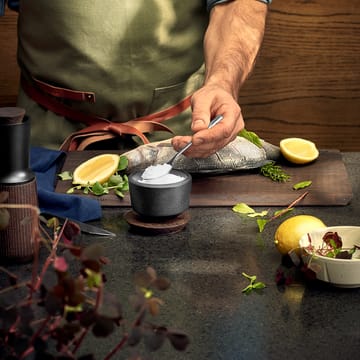 Rå zoutpot met deksel 15 cl - Zwart - Rosendahl