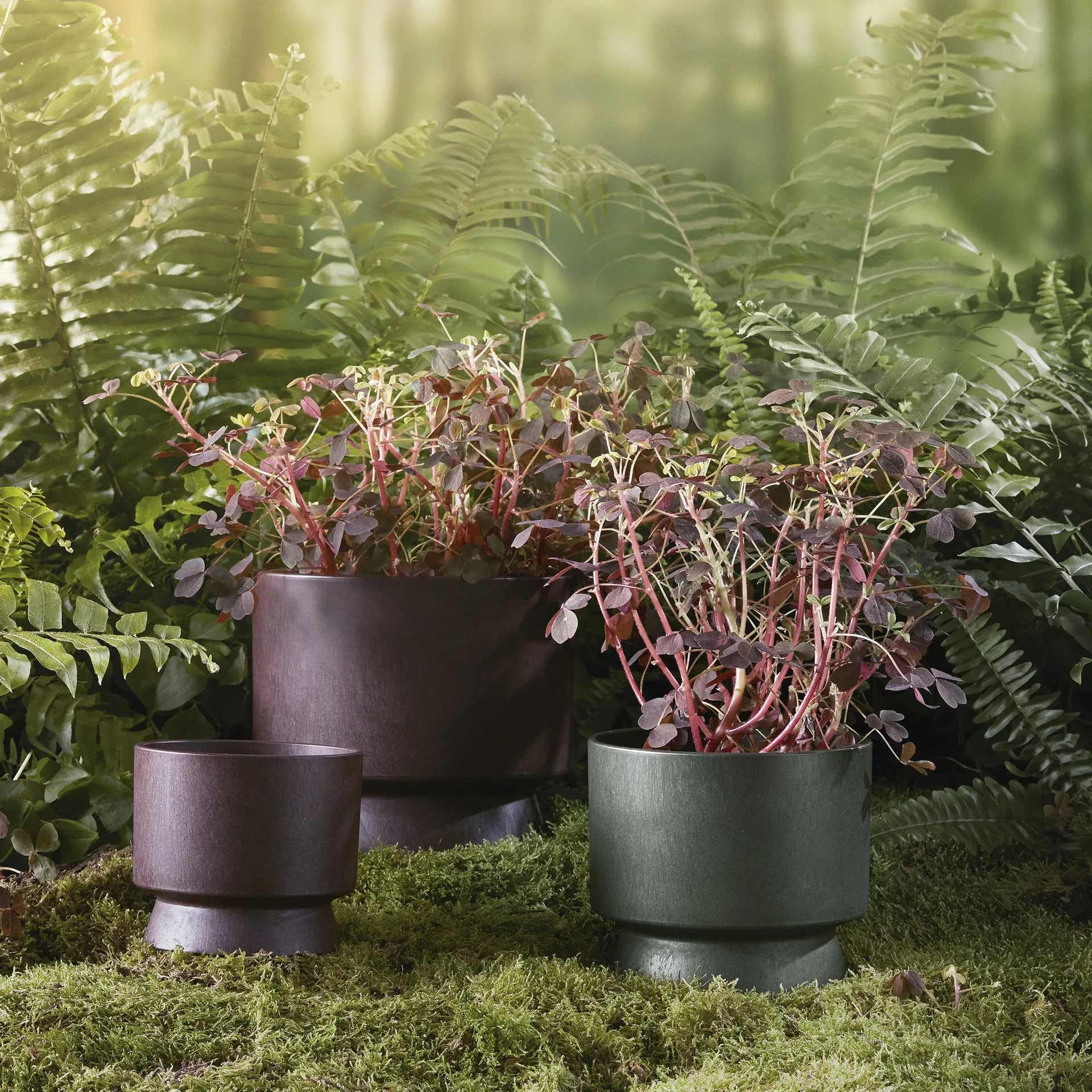 Ro bloempot Ø12 cm, Bordeaux Rosendahl