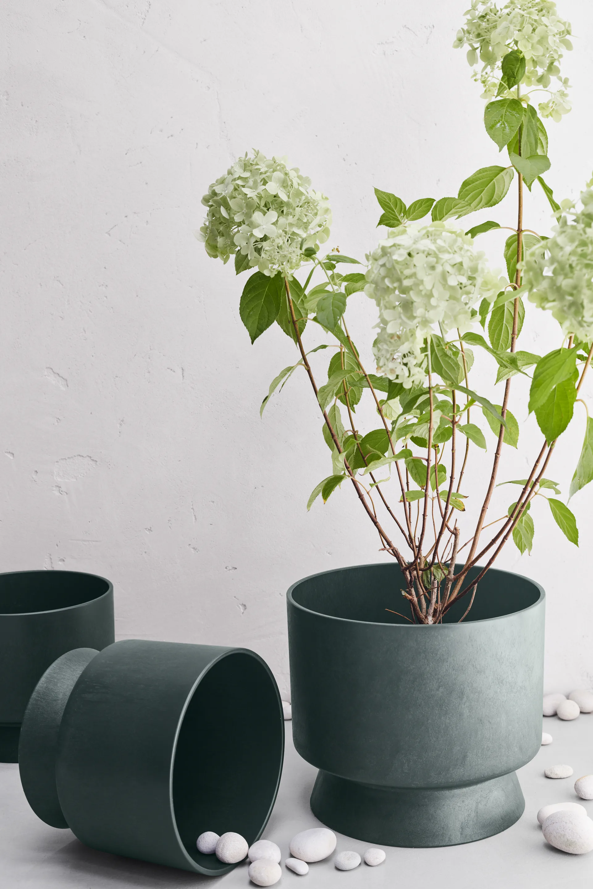 Ro bloempot Ø24 cm, Donkergroen Rosendahl