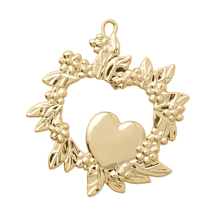 Wild heart kersthanger 8 cm, Verguld Rosendahl