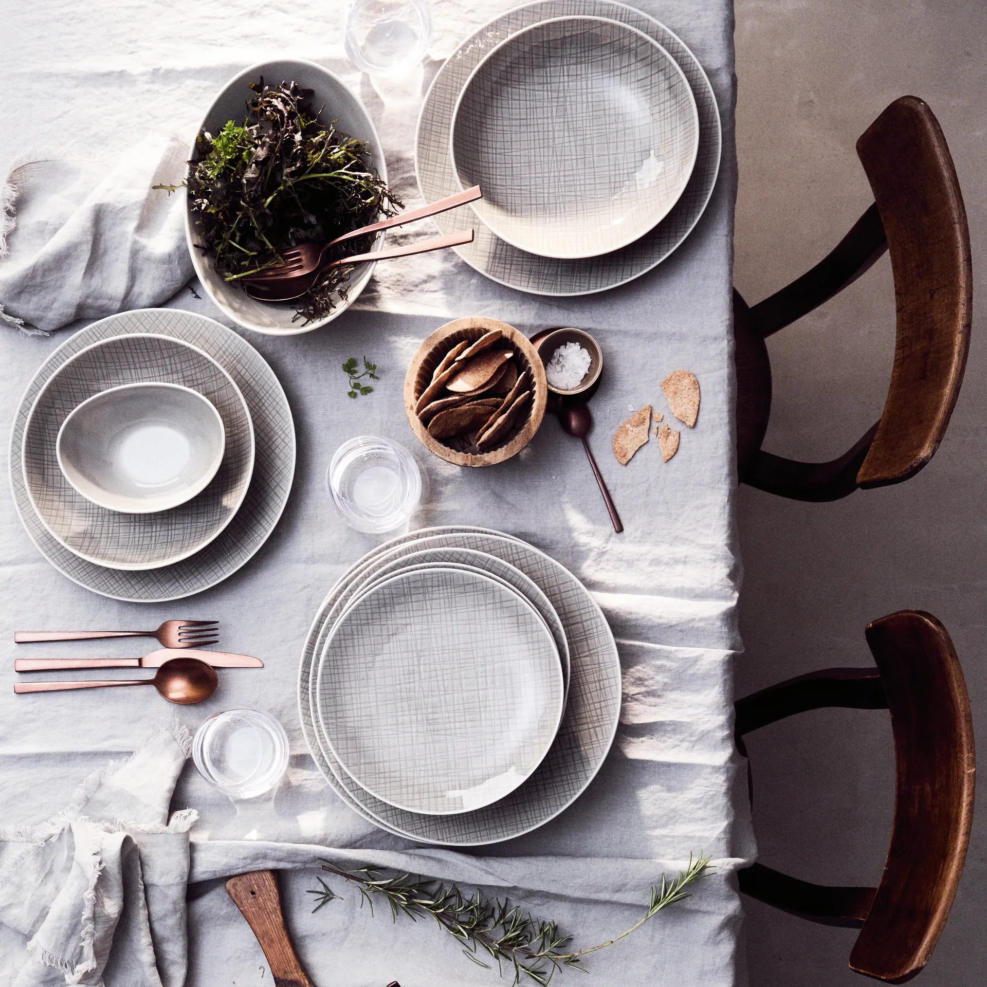 Mesh bord 27 cm., Mountain Rosenthal