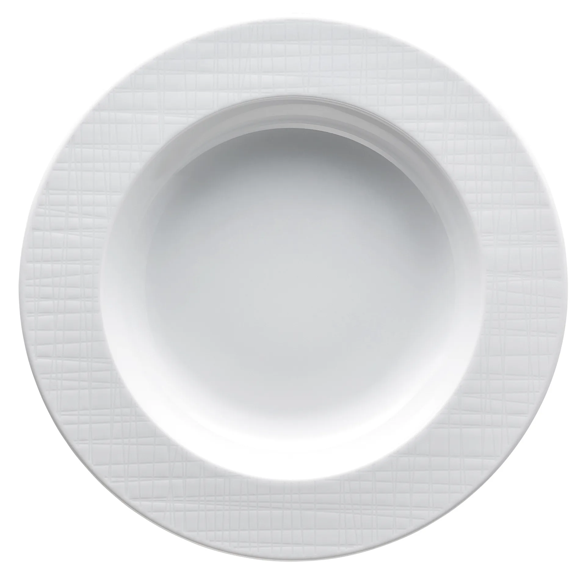 Mesh Rim diep bord 23 cm, Wit Rosenthal