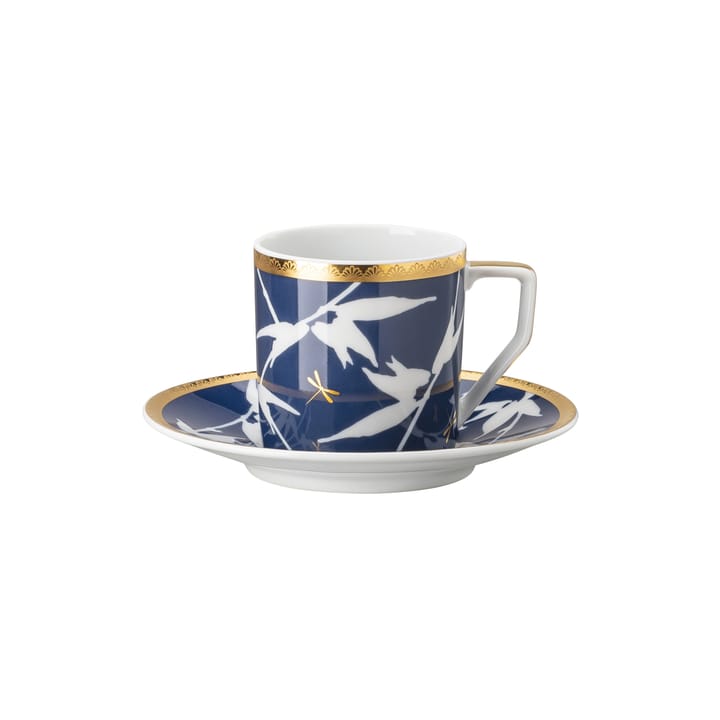 Rosenthal Heritage Turandot espressokopje met schoteltje - Blauw - Rosenthal