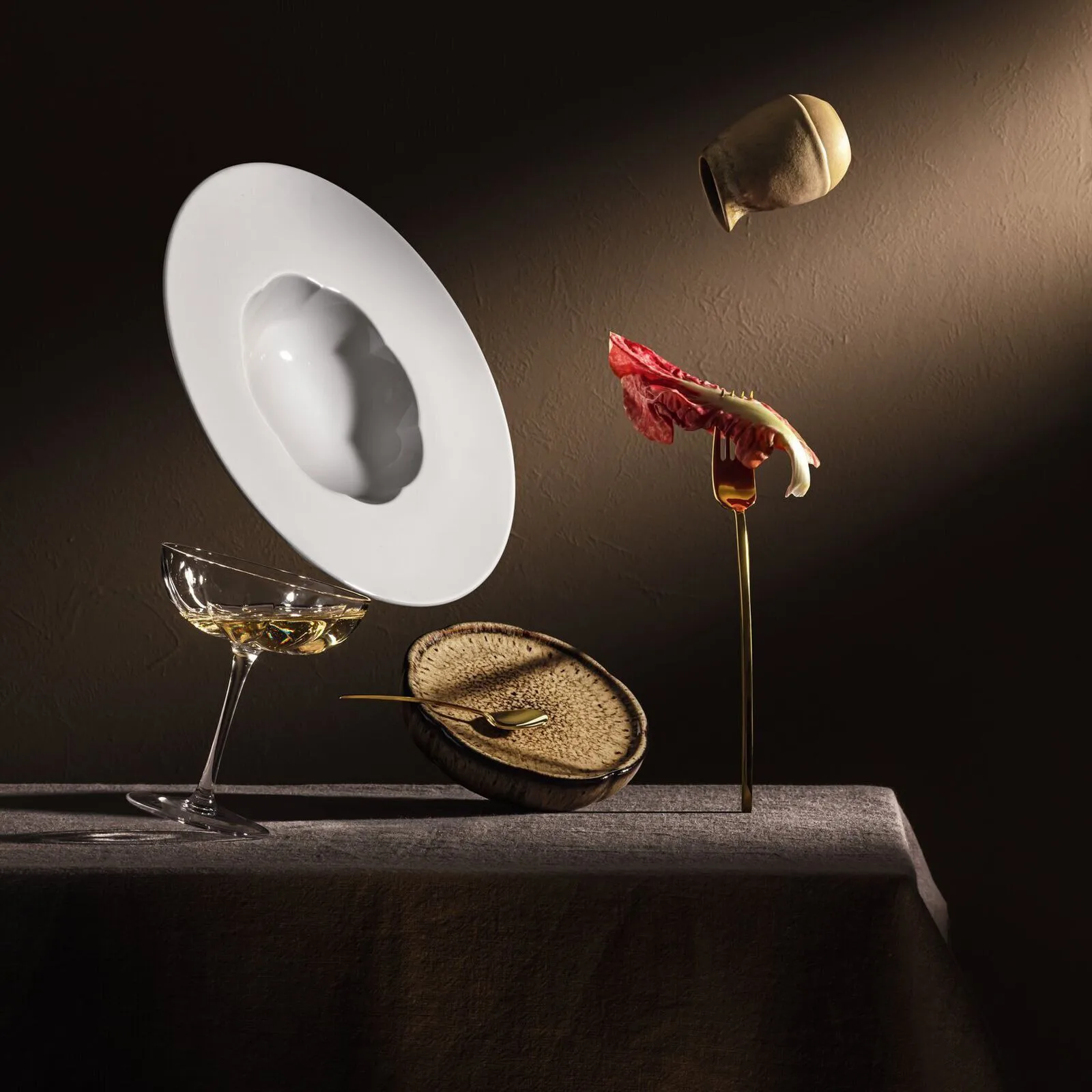 Sonetto Bianco diepe bord Ø28 cm, White Rosenthal