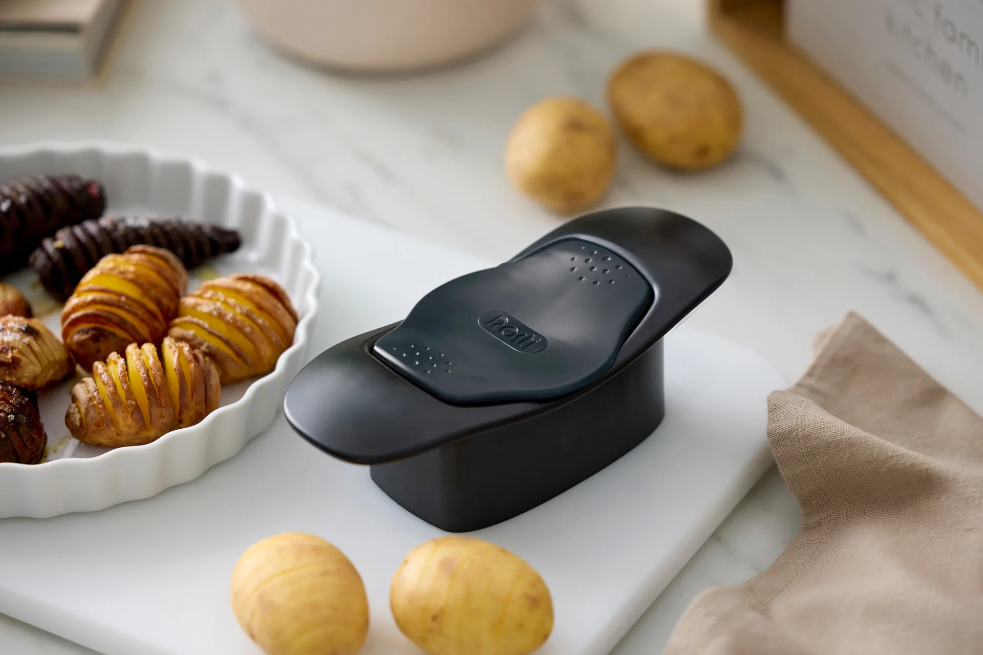 Classic hasselbacksnijder, Zwart Rosti