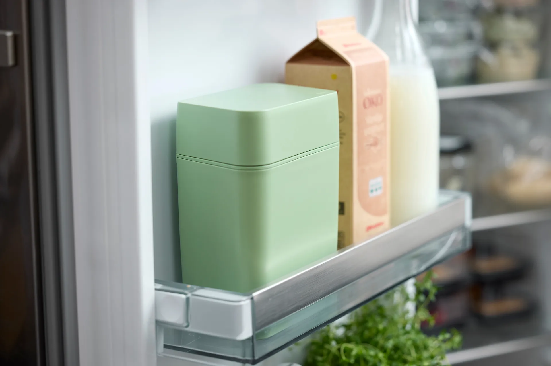 Classic kaasdoos incl. kaassnijder 16,5x10x19 cm, Misty green Rosti