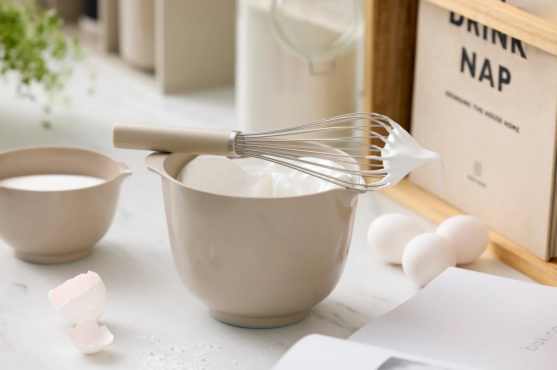 Emma ballongklopper staal 27 cm, Humus Rosti