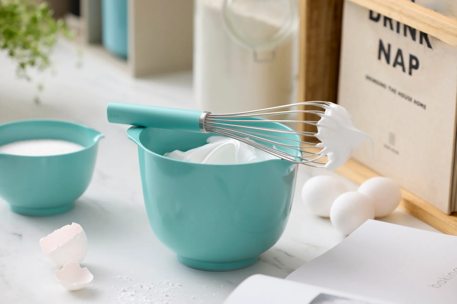 Emma ballongklopper staal 27 cm, Nordic green Rosti