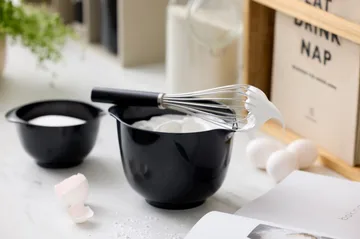 Emma ballongklopper staal 27 cm - Zwart - Rosti