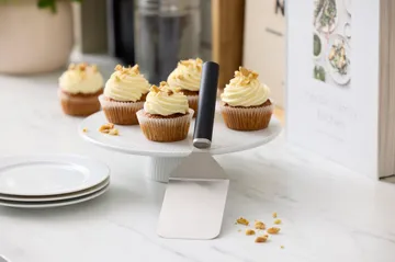 Emma paletmes breed staal 26 cm - Zwart - Rosti