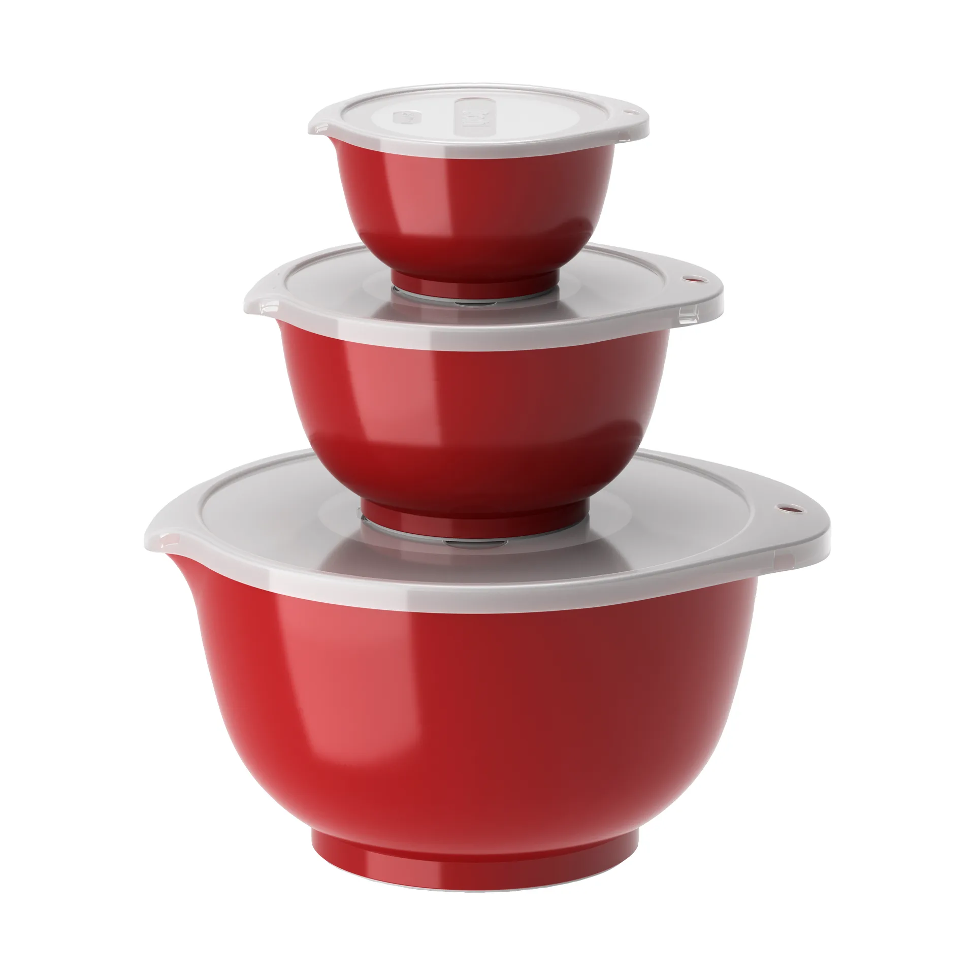 Margrethe kommenset 3-pack, Rood Rosti