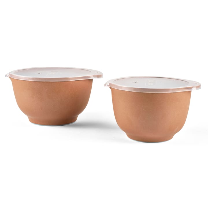 Margrethe kommenset met deksel mat 2-pack, Pebble terra Rosti