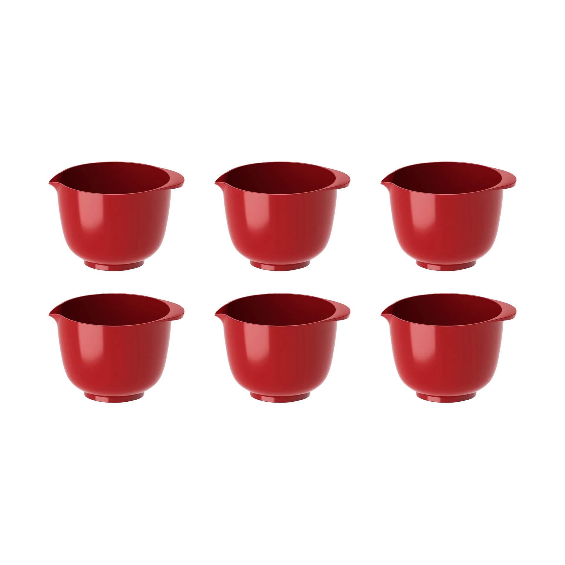 Margrethe mini schaal 25 ml 6-pack, Rood Rosti