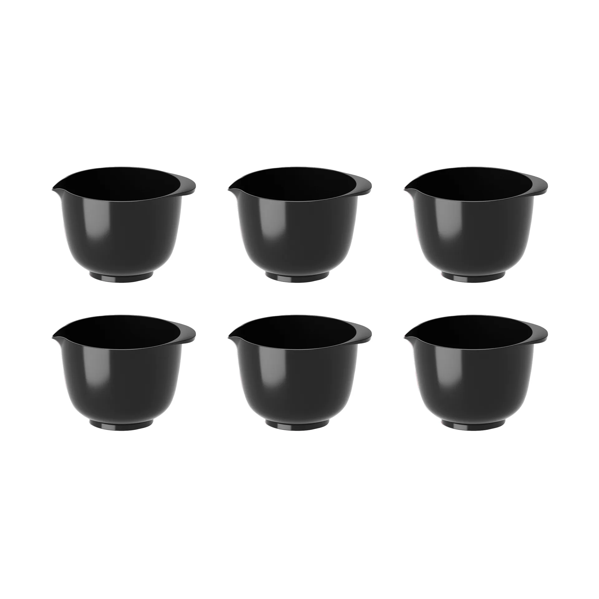 Margrethe mini schaal 25 ml 6-pack, Zwart Rosti