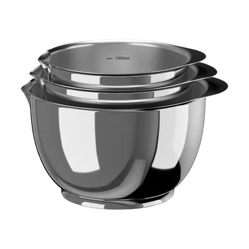 Margrethe schaalset 3 delig - Roestvrij staal - Rosti