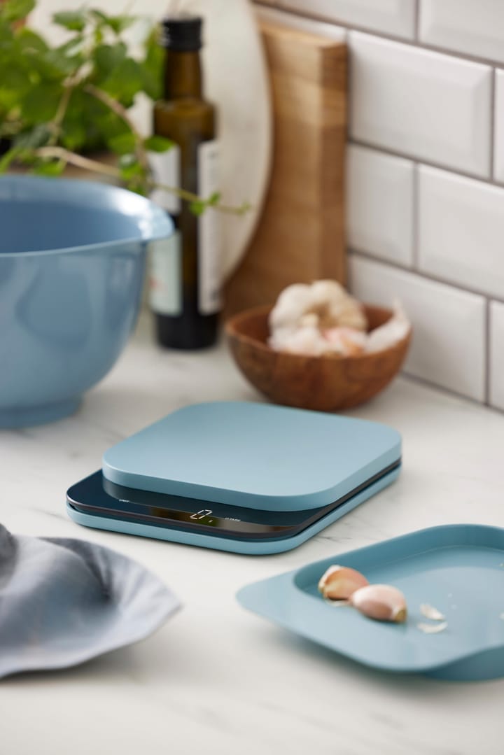 Mensura keukenweegschaal, Dusty blue Rosti