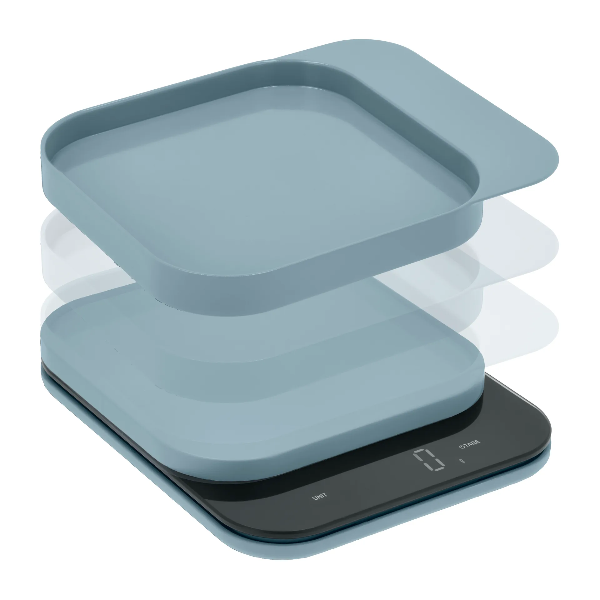 Mensura keukenweegschaal, Dusty blue Rosti