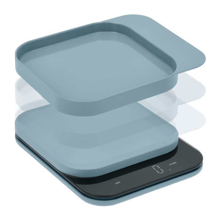 Mensura keukenweegschaal, Dusty blue Rosti