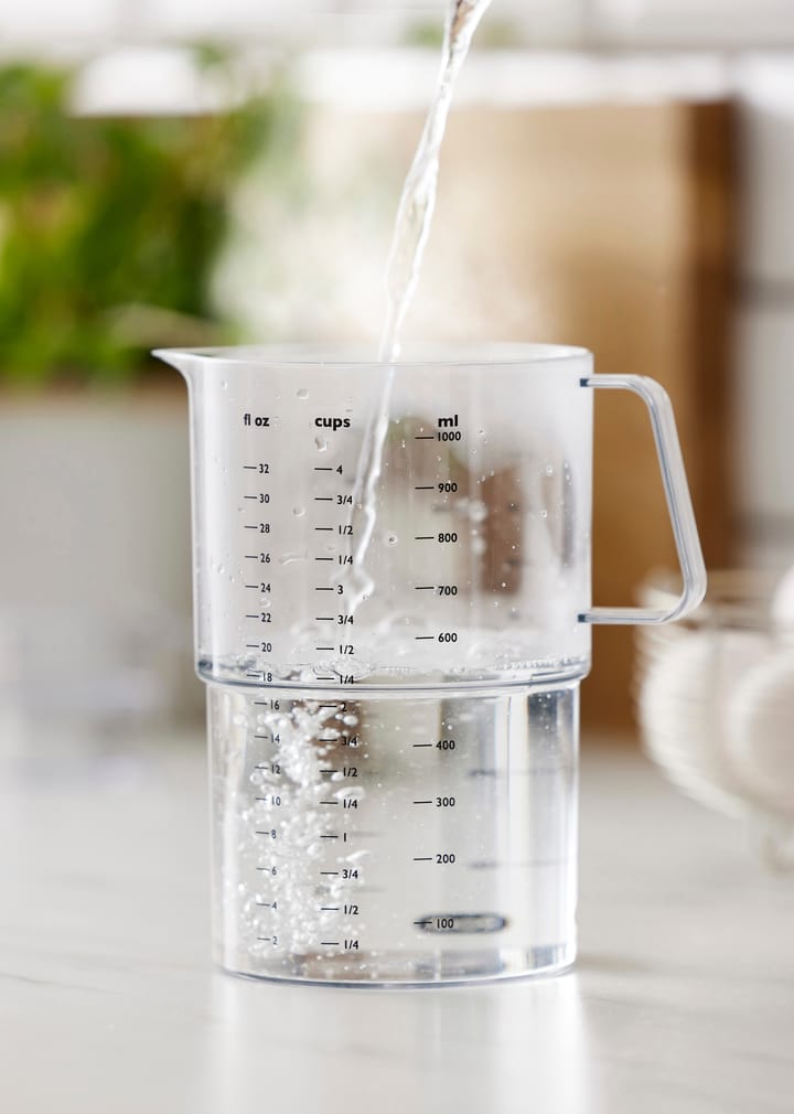 Mensura maatkan 1 l, Transparant Rosti