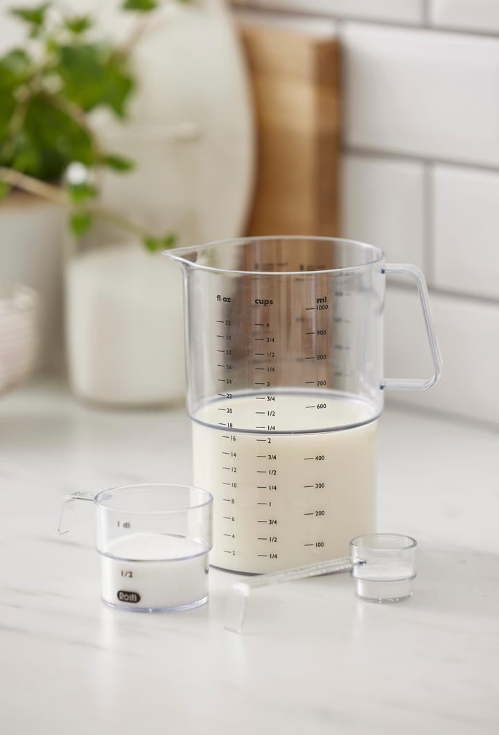 Mensura maatkan 1 l, Transparant Rosti