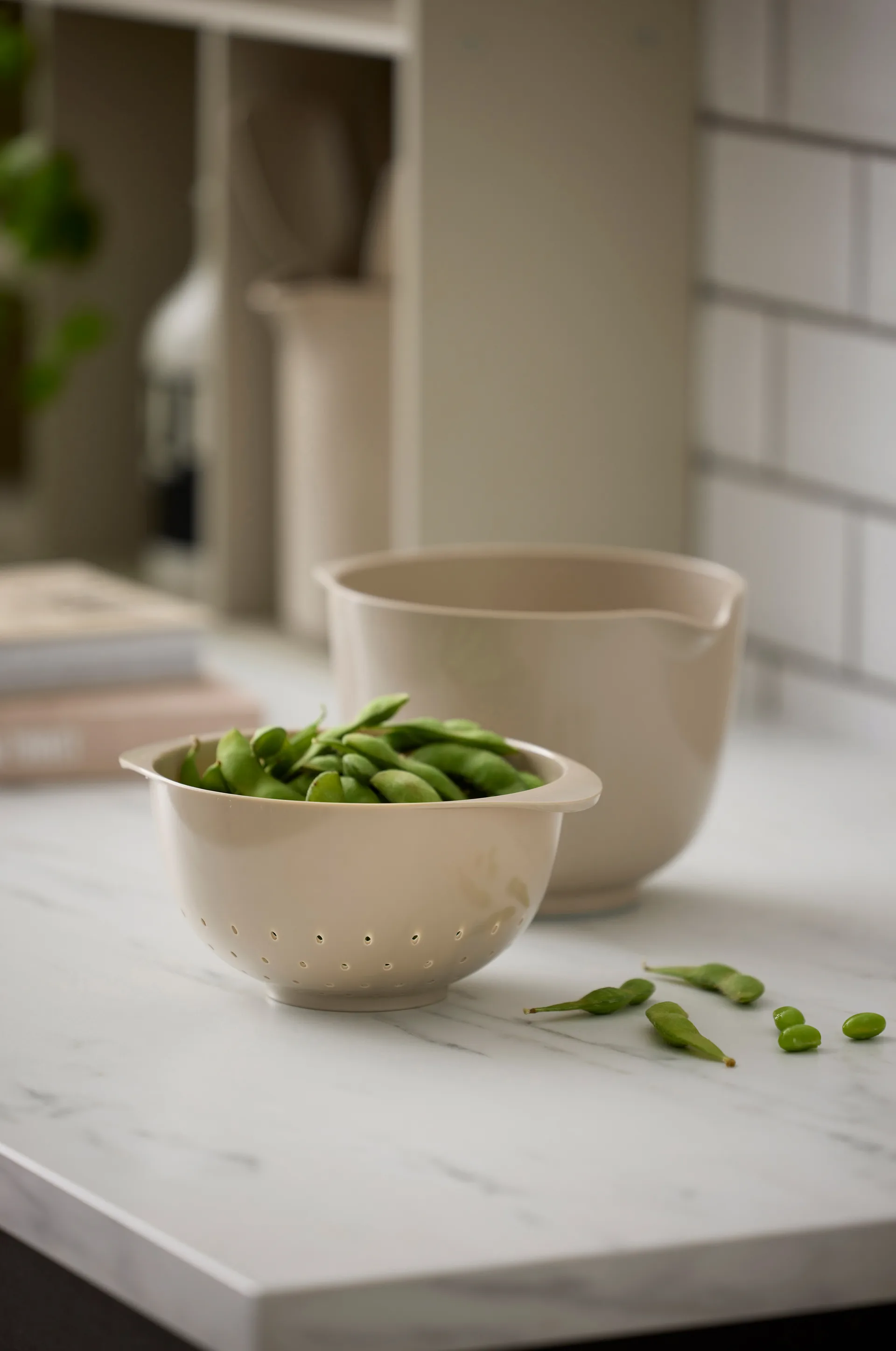 NEW Margrethe kom met vergiet, Humus, 1,5 liter Rosti