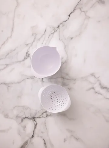 NEW Margrethe kom met vergiet - Wit, 1,5 liter - Rosti