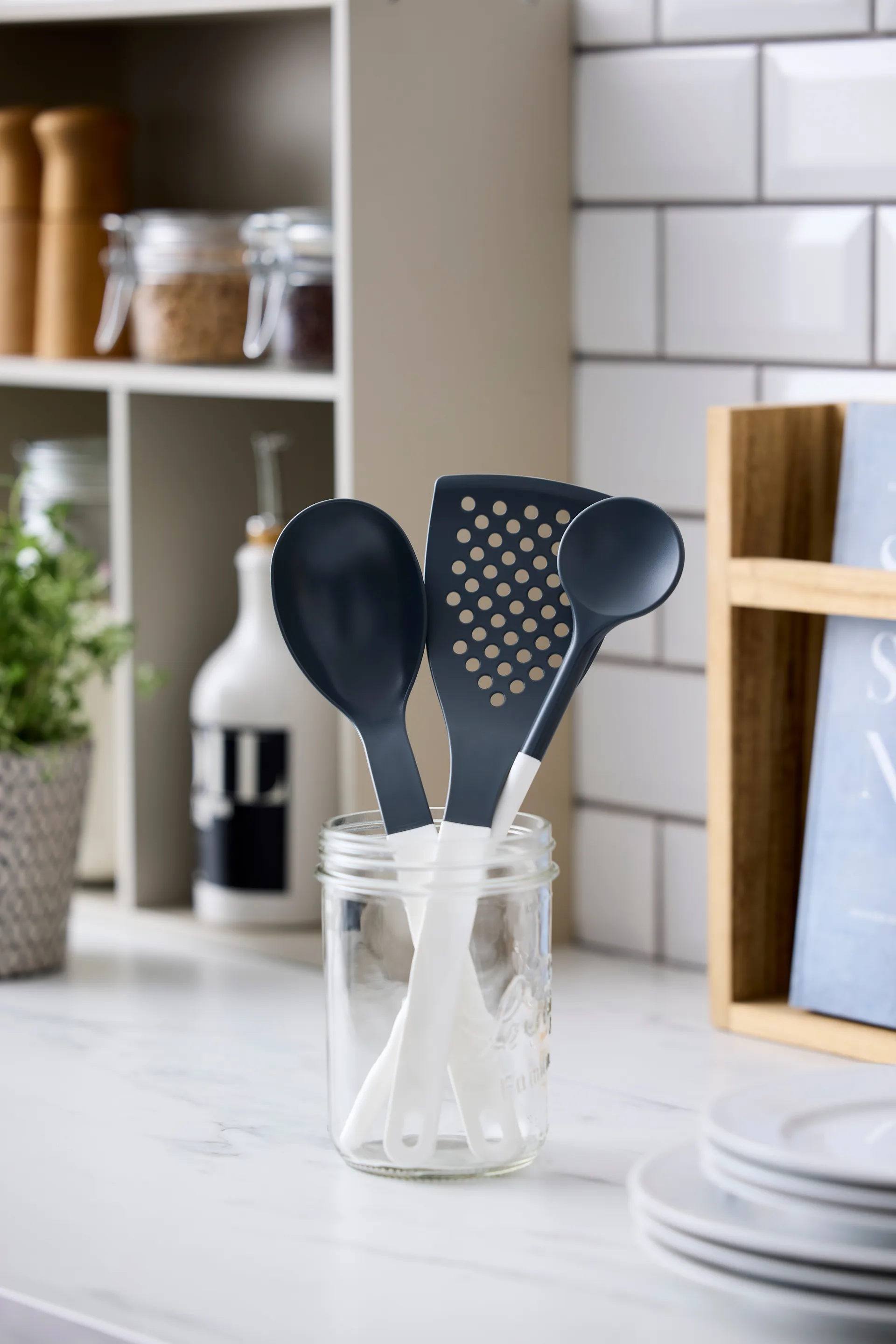 Optima keukengerei 1 3-delig, Wit nylon Rosti