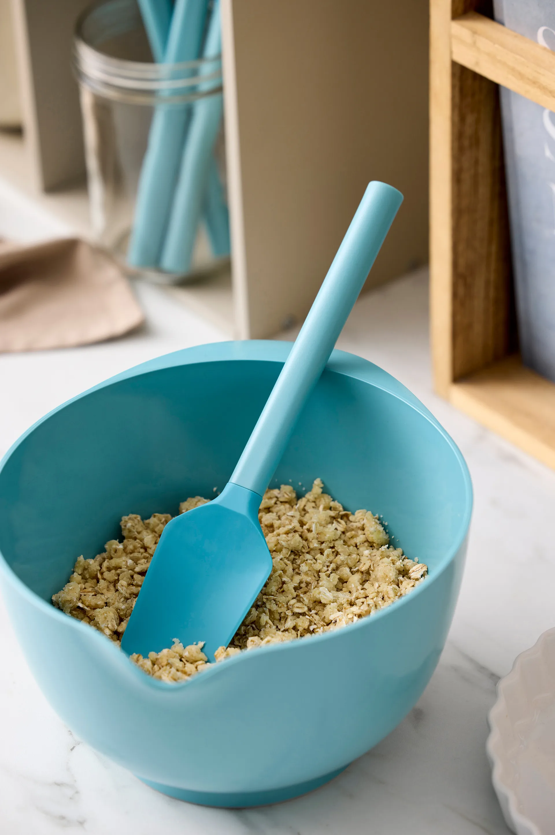 Rosti Emma deegschraperlepel, Nordic green Rosti