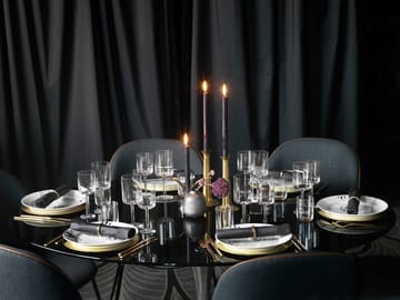 Black Fluted mega bord 2 - zwart - Ø 27 cm - Royal Copenhagen