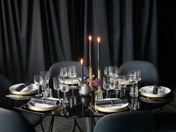 Black Fluted mega bord 2 - zwart, Ø 27 cm Royal Copenhagen