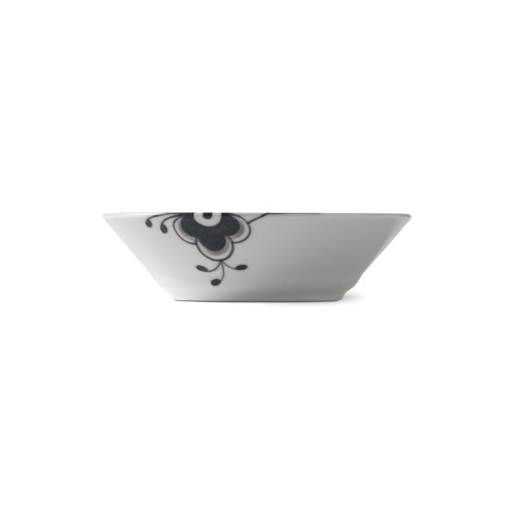 Black fluted mega diep bord, Ø 17 cm Royal Copenhagen