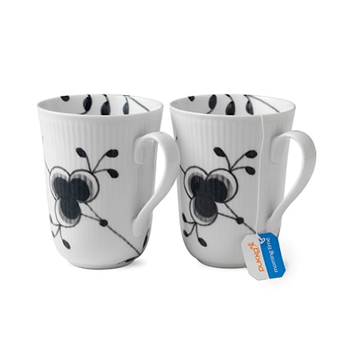 Black Fluted mega kop 2-pack, 33 cl. Royal Copenhagen