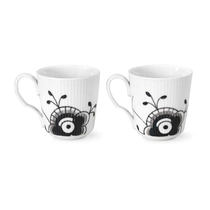 Black Fluted Mega mok 2-pack, 28 cl Royal Copenhagen