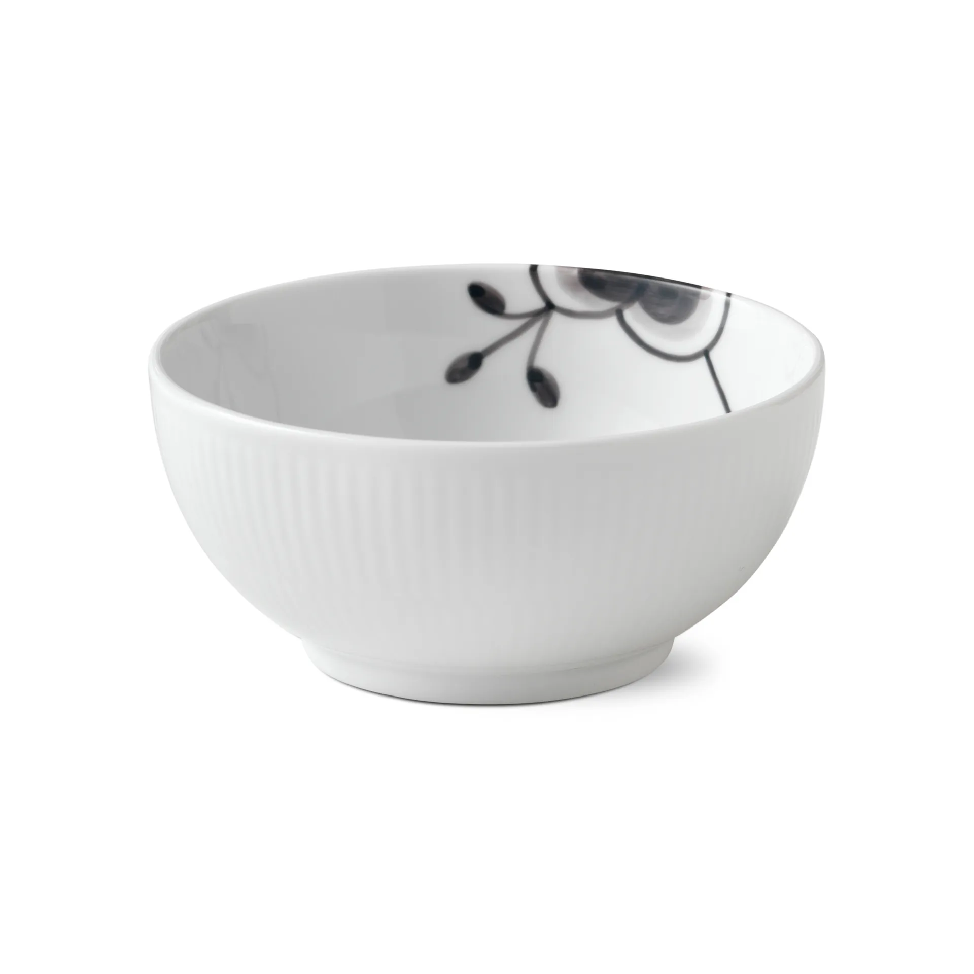 Black Fluted Mega schaal, Ø 13 cm Royal Copenhagen