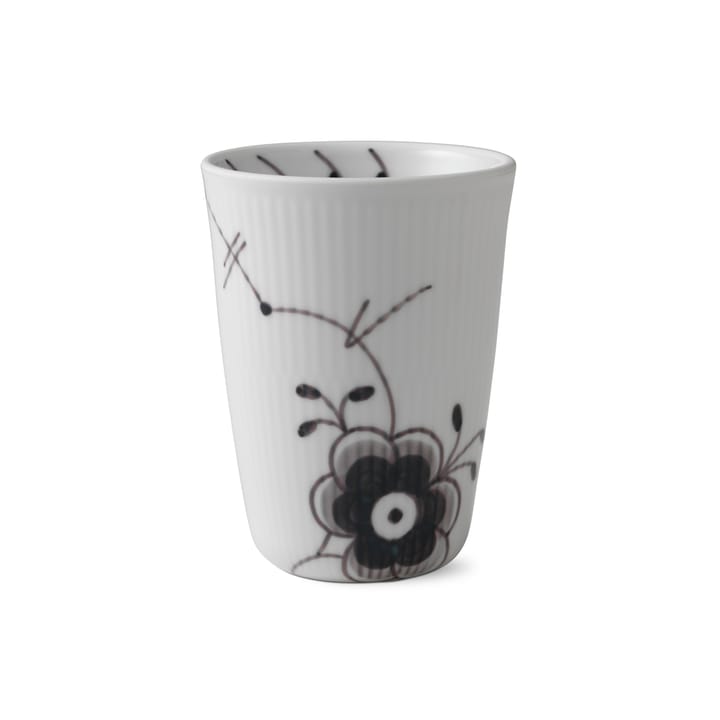 Black fluted mega thermische beker - 39 cl - Royal Copenhagen