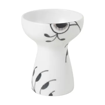 Black Fluted vaas 11 cm - White-black - Royal Copenhagen