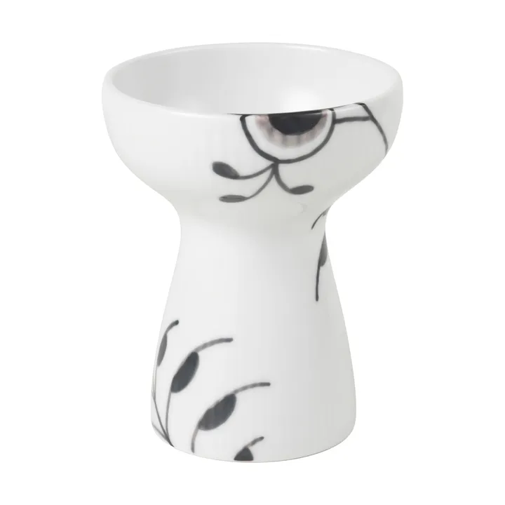 Black Fluted vaas 11 cm - White-black - Royal Copenhagen