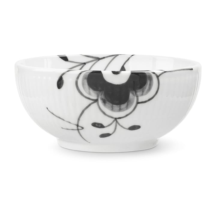 Black flutede mega schaal - Ø11,5 cm - Royal Copenhagen