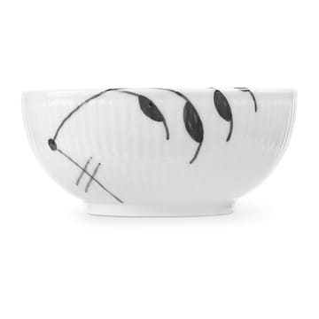 Black flutede mega schaal - Ø11,5 cm - Royal Copenhagen