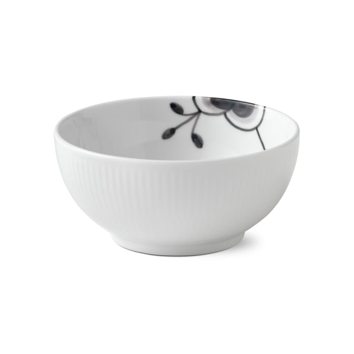 Black flutede mega schaal, Ø 13 cm Royal Copenhagen