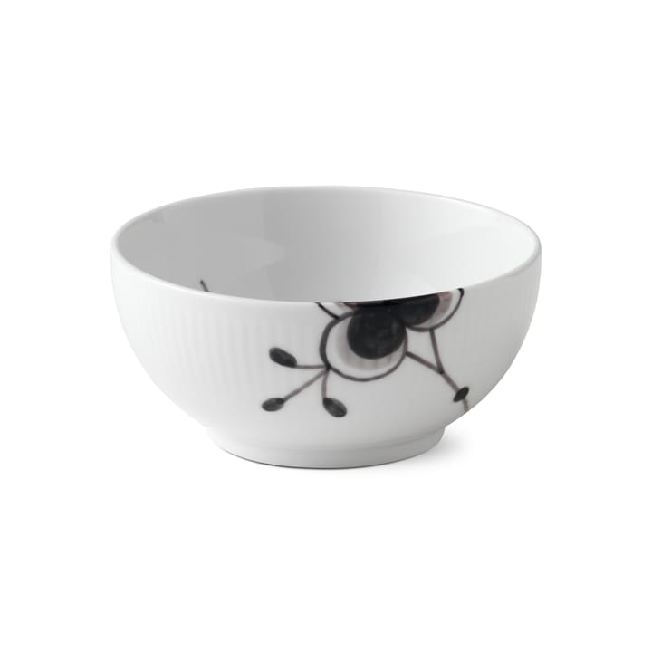 Black flutede mega schaal, Ø 13 cm Royal Copenhagen